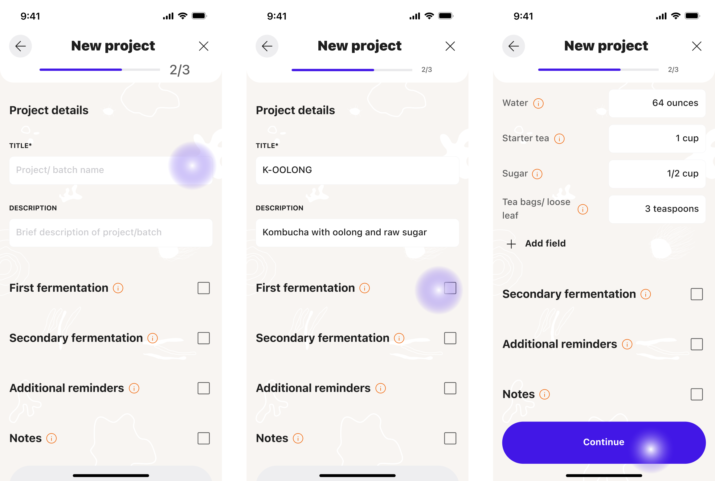 Create a new project flow – HiFi V1 – (2:4) (4x)