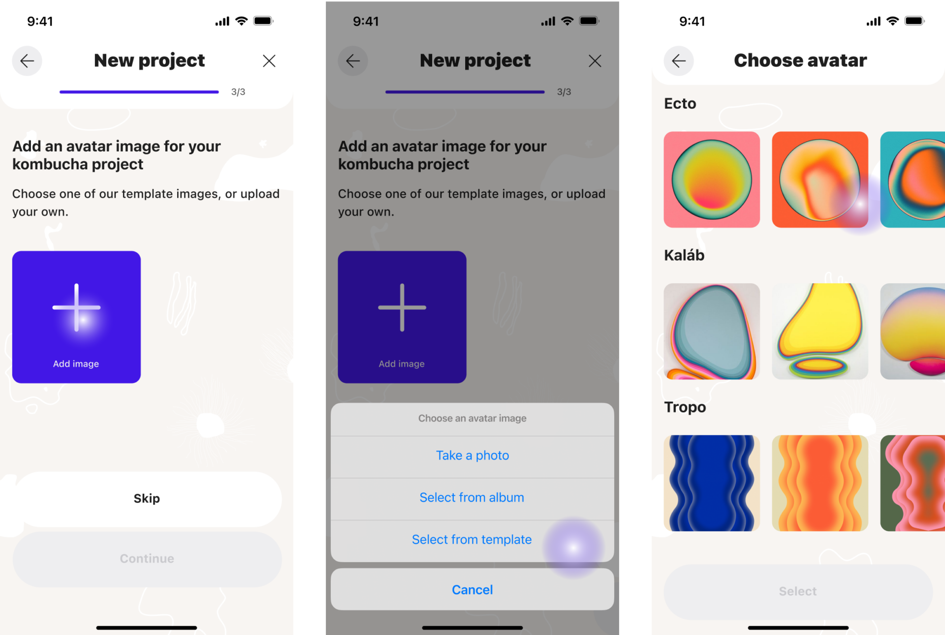 Create a new project flow – HiFi V1 – (3:4) (4x)