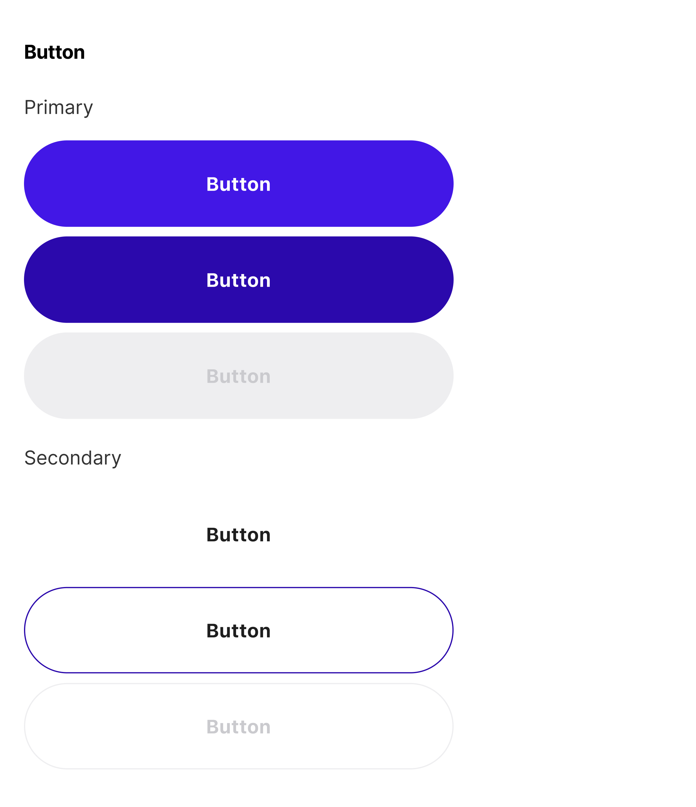 UI Style Guide – Button (4x)