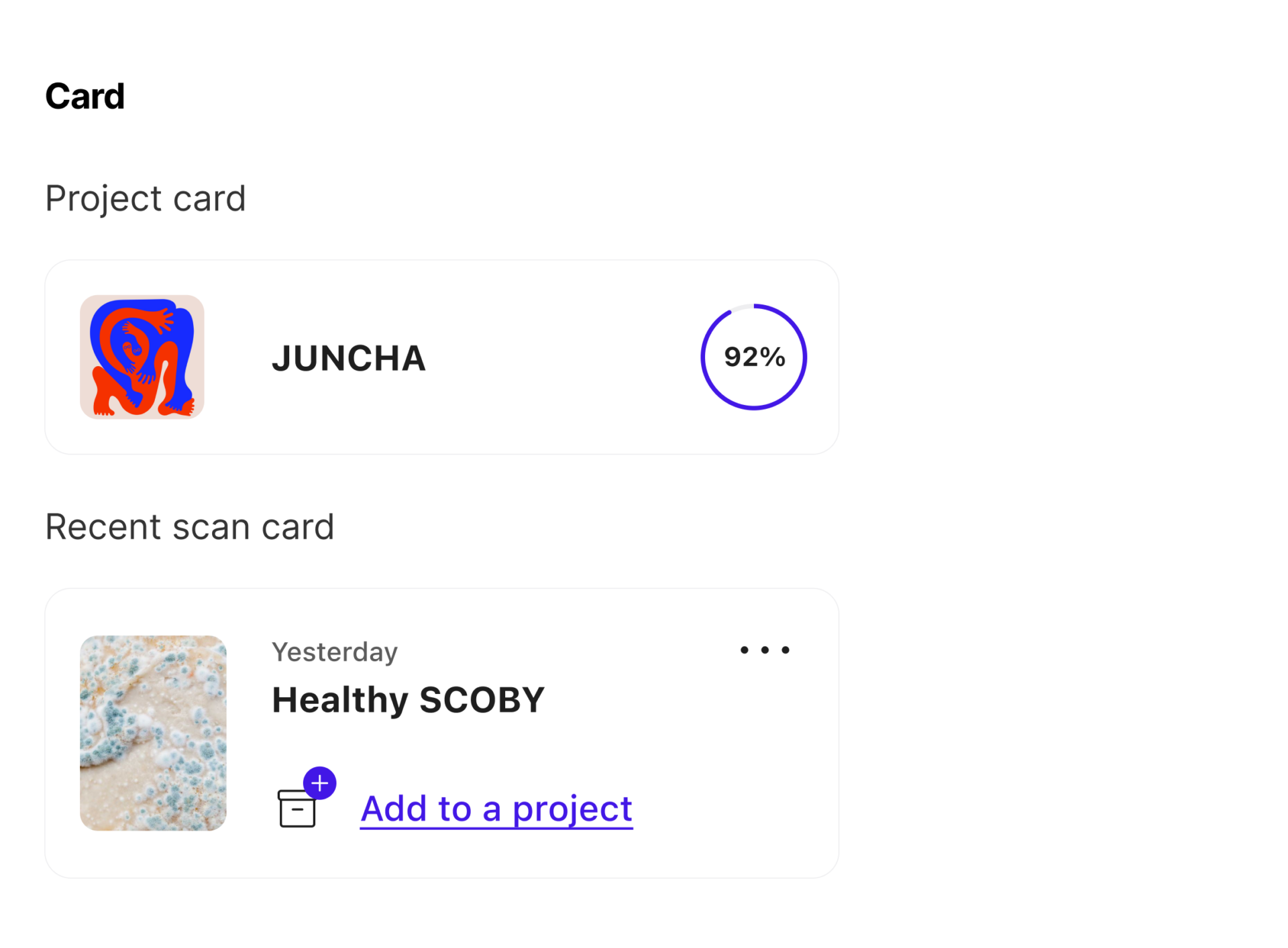 UI Style Guide – Card (4x)