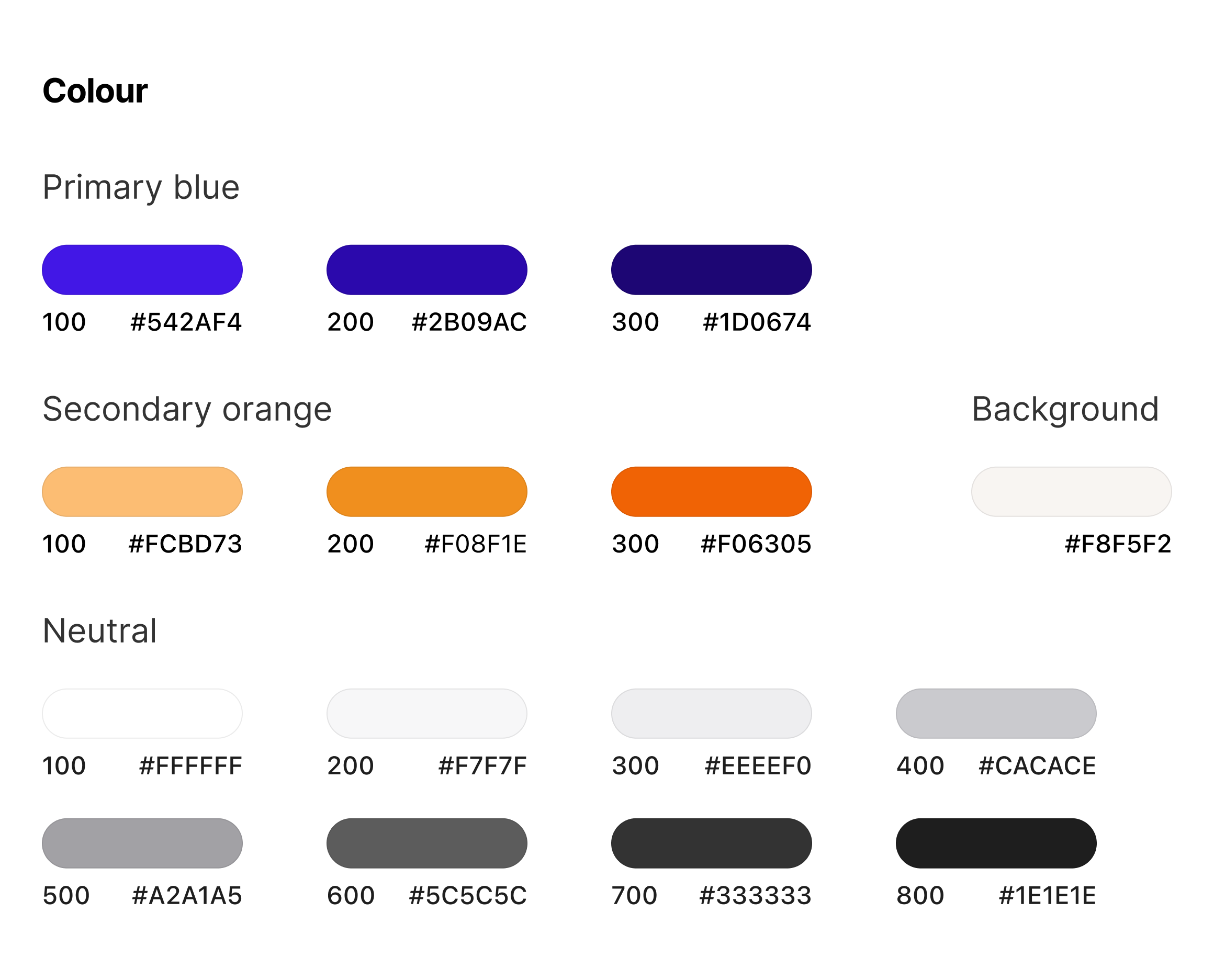 UI Style Guide – Color (4x)
